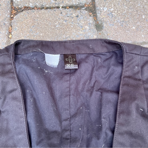 Cheap Monday Mini Vest Black with 2 Front Buttons (From 2010s) - Picture 4 of 5